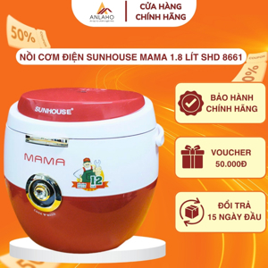 Nồi cơm điện Sunhouse SHD8661 (SHD-8661) - 1.8 lít, 700W