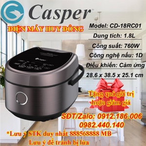 Nồi cơm điện tử Casper CD-18RC01