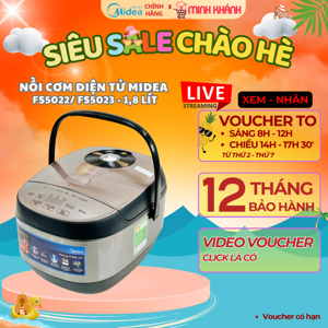 Nồi cơm điện tử Midea MB-FS5022 - 1.8 lít