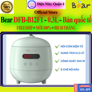 Nồi cơm điện tử mini Bear DFB-B12F1 - 1.2 lít