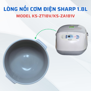 Nồi cơm điện Sharp KSZT18V (KS-ZT18V) - Nồi điện tử, 1.8 lít, 830W