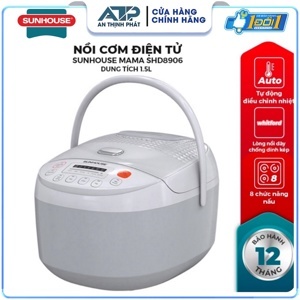 Nồi cơm điện tử Sunhouse 1.8 lít SHD8906