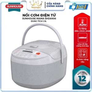 Nồi cơm điện tử Sunhouse 1.8 lít SHD8906