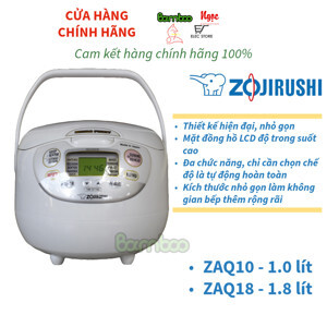 Nồi cơm điện Zojirushi NS-ZAQ18-WZ - Nồi điện tử, 1.8 lít, 1000W