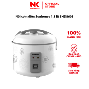 Nồi cơm nắp gài Sunhouse 1.8 lít SHD8603