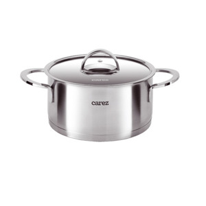 Nồi đơn CAREZ INOX 304 3 đáy 18cm - sử dụng trên bếp từ CPC539SI-18