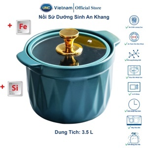 Nồi dưỡng sinh thân tròn 3.5L + nắp