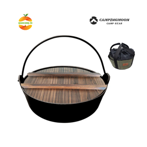 Nồi gang nắp gỗ Campingmoon DO-23