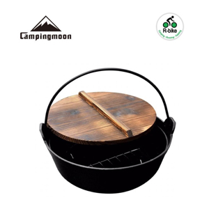 Nồi gang nắp gỗ Campingmoon DO-23