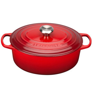 Nồi gang ovan Le Creuset Brater Oval Evo 31cm Kirsche