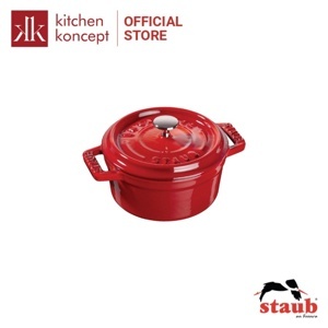 Nồi gang tròn Staub 10 cm – Màu đỏ cherry