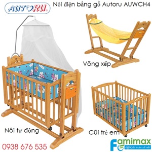 Nôi gỗ đa năng Autoru AUWCH4