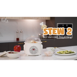 Nồi hầm cách thuỷ thông minh 2 tầng Fatzbaby 1 lít STEW 2 FB9110ZT