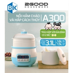 Nồi hầm chậm cách thủy 2Good A300 3,1L