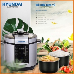 Nồi hầm điện tử Hyundai HDE 2500S 6L 900W
