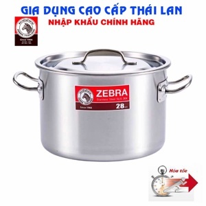 Nồi hầm inox 304 Zebra 171128 28cm