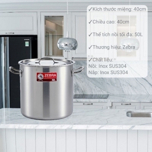 Nồi hầm inox Zebra 171040 50,2L