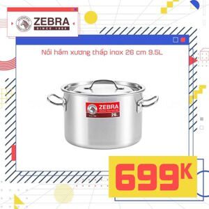 Nồi hầm inox Zebra 171126 - 9.5L