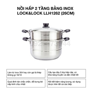 Nồi hấp 2 tầng Lock&Lock LLH1262 - 26CM