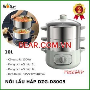 Nồi hấp điện Bear DZG-D80J3