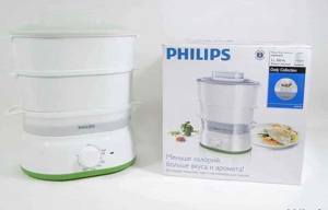 Nồi hấp Philips HD9104 - 5.4 lít, 900W