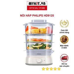Nồi hấp Philips HD9125 (HD-9125) - 9.0 lít