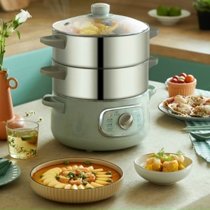 Nồi hấp và nấu lẩu điện đa năng Bear DZG-D80G5