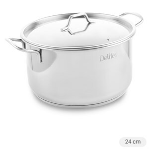 Nồi inox 3 đáy 24 cm Delites NR003-24