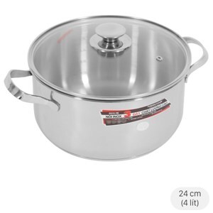 Nồi inox 3 đáy 24cm Happycook N24-NMG