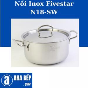 Nồi inox 3 đáy nắp inox Fivestar 18cm N18-SW