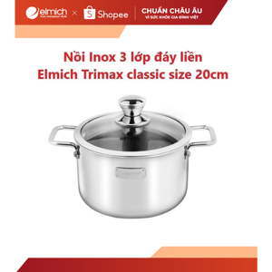 Nồi Inox 3 lớp đáy liền Elmich Trimax classic 2407OL size 20cm