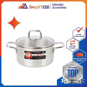 Nồi inox 3 lớp Happy Cook Alvar N20-ALVG - 20CM