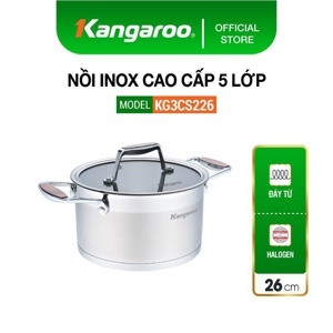 Nồi inox cao cấp 5 lớp Kangaroo KG3CS222