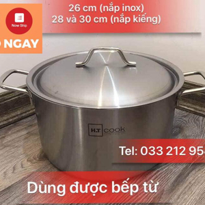 Nồi inox Fivestar 30cm - nắp kính