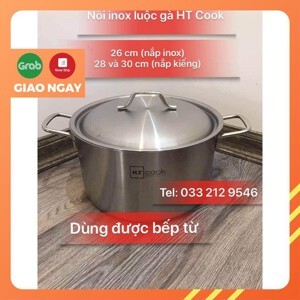 Nồi inox Fivestar 30cm - nắp kính