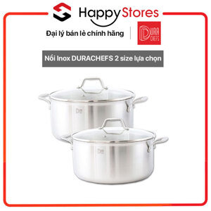 Nồi inox nguyên khối 3 lớp DuraChefs - 30cm, 9L
