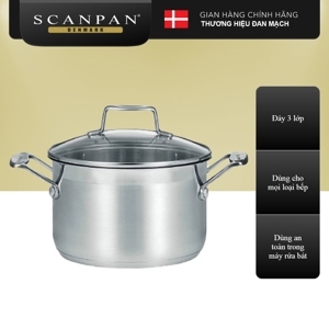 Nồi inox Scanpan Impact có nắp 18cm 71251800