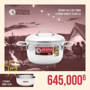 Nồi Inox Zebra Extreme Infinity 3 đáy 162288