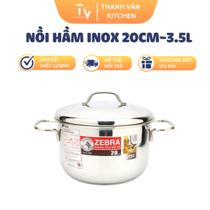 Nồi Inox Zebra Extreme Infinity 3 đáy 20 cm - 162287