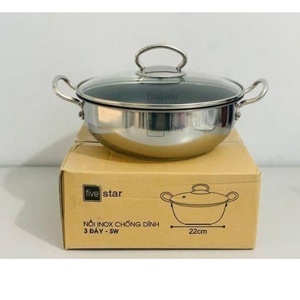 Nồi kho cá 3 đáy chống dính Fivestar 20cm FSN20IN005