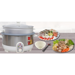 Nồi Lẩu Điện Có Xửng Happy Cook HCHP-350ST (3.5L)