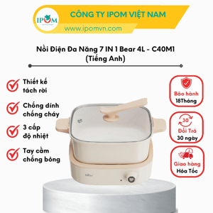 Nồi lẩu điện đa năng Bear DHG-C40M1 - 4L