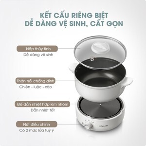 Nồi lẩu điện đa năng Bear DHG B25Z1, 2.5L