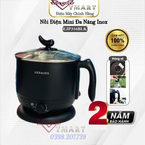 Nồi lẩu điện đa năng, ca nấu mì mini Lock&Lock Multi Pot EJP316BLK