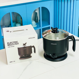 Nồi lẩu điện đa năng, ca nấu mì mini Lock&Lock Multi Pot EJP316BLK
