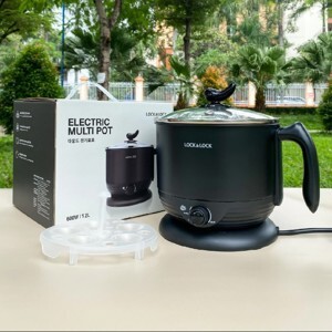 Nồi lẩu điện đa năng, ca nấu mì mini Lock&Lock Multi Pot EJP316BLK