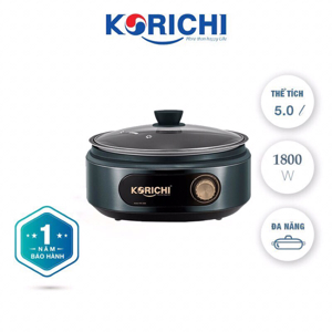 Nồi lẩu điện đa năng Korichi KRC-3556 - 5L, 1800W