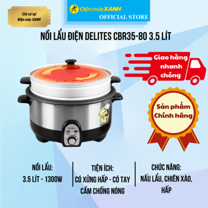 Nồi lẩu điện Delites CBR35-80 - 3.5 lít