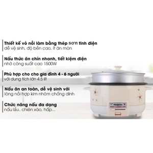 Nồi Lẩu Điện Kangaroo KG272 - 4.5L