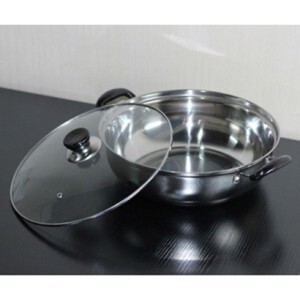 Nồi lẩu inox nắp kính 26 cm